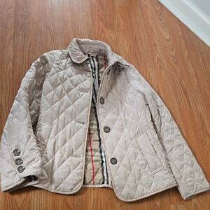 Burberry Quilted Jacket in Beige